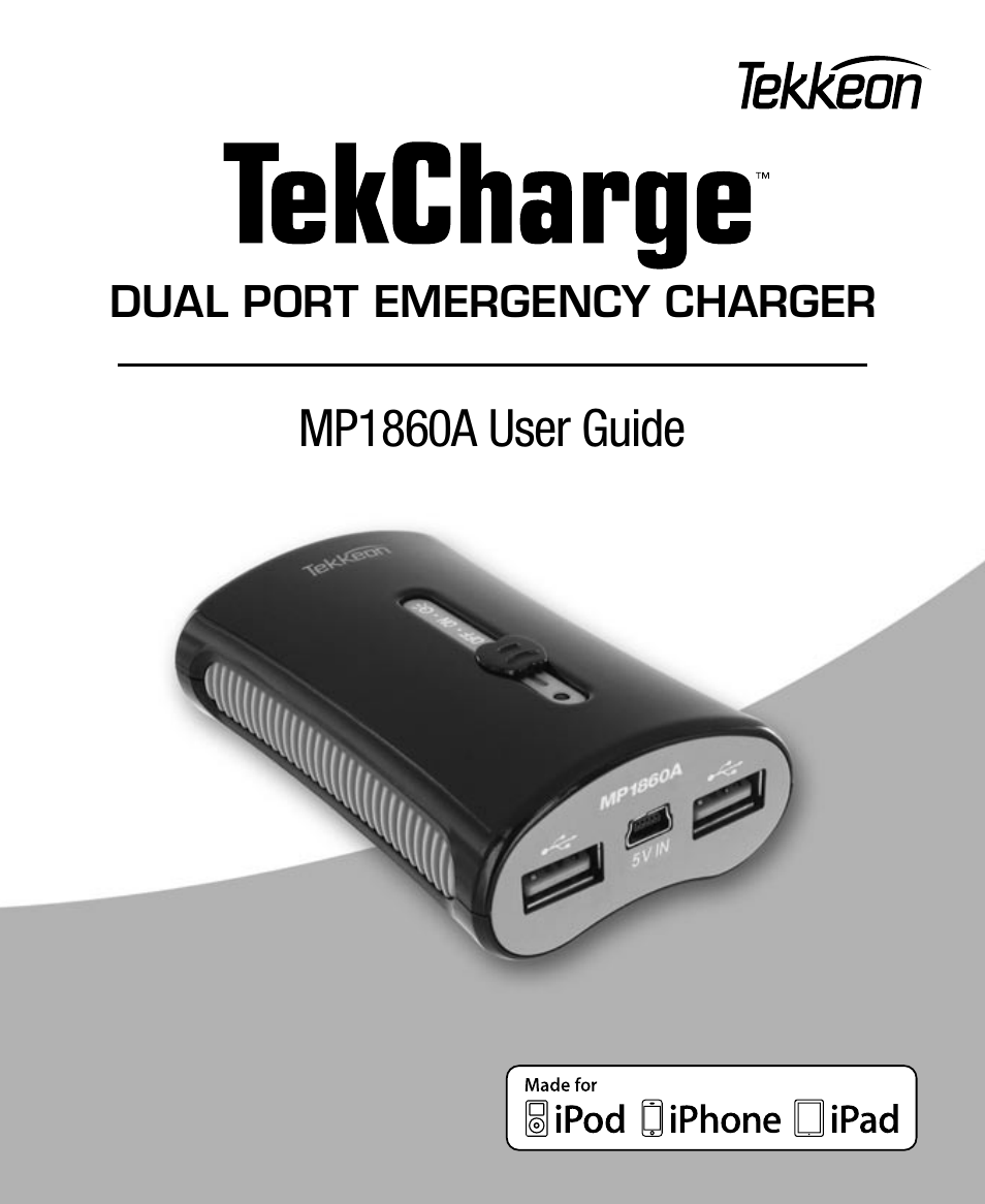 Tekkeon MP1860A User Manual | 16 pages