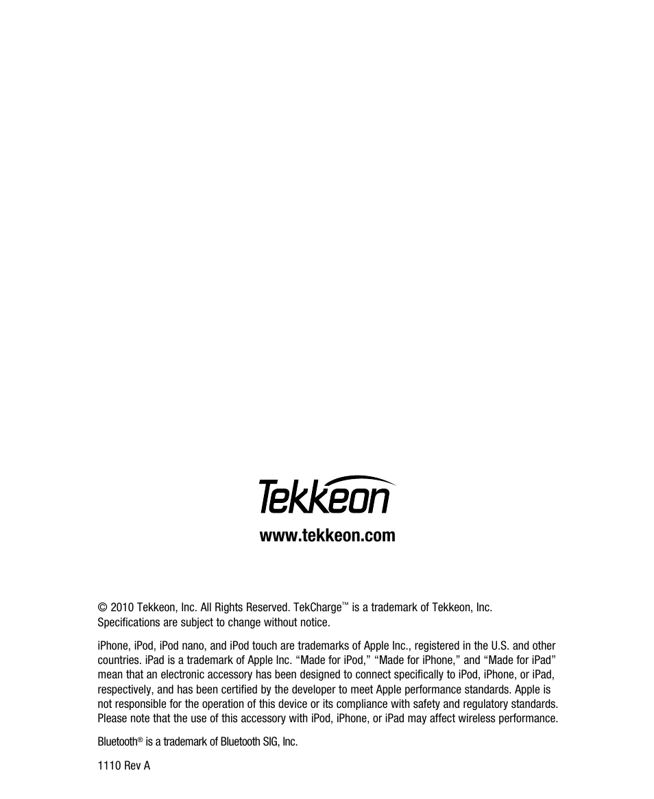 Tekkeon MP1860A User Manual | Page 15 / 16