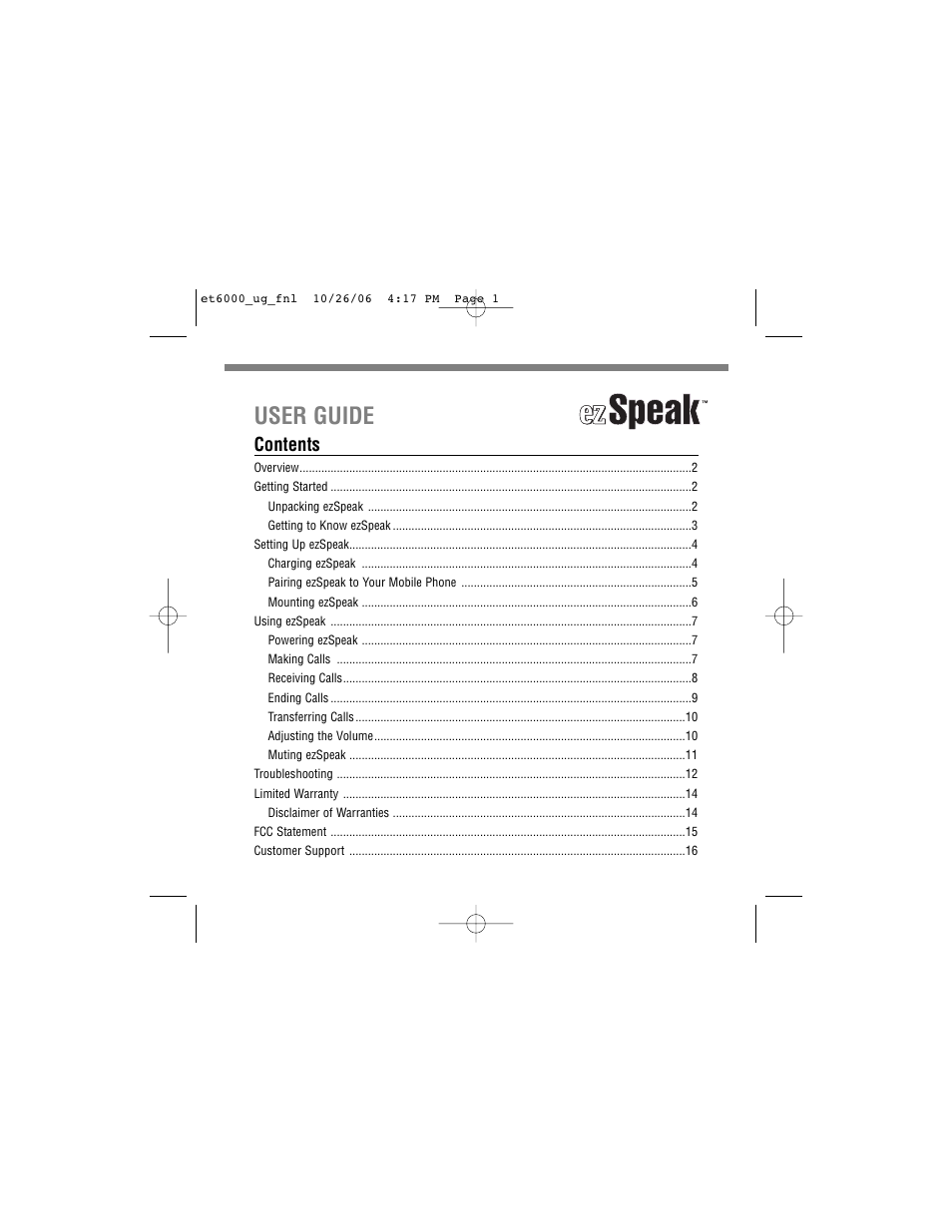 Tekkeon ET6000 User Manual | Page 3 / 20