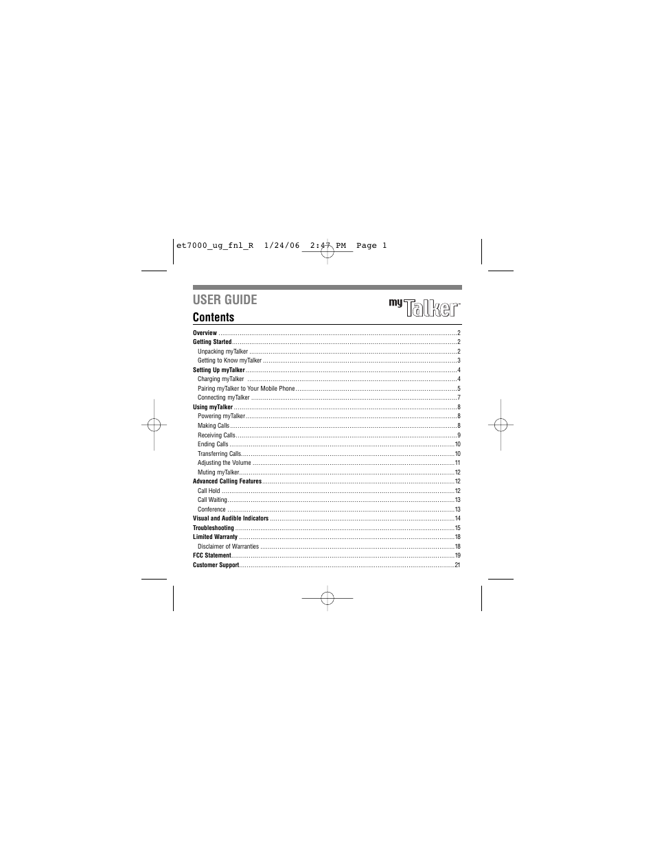 Tekkeon ET7000 User Manual | Page 3 / 24