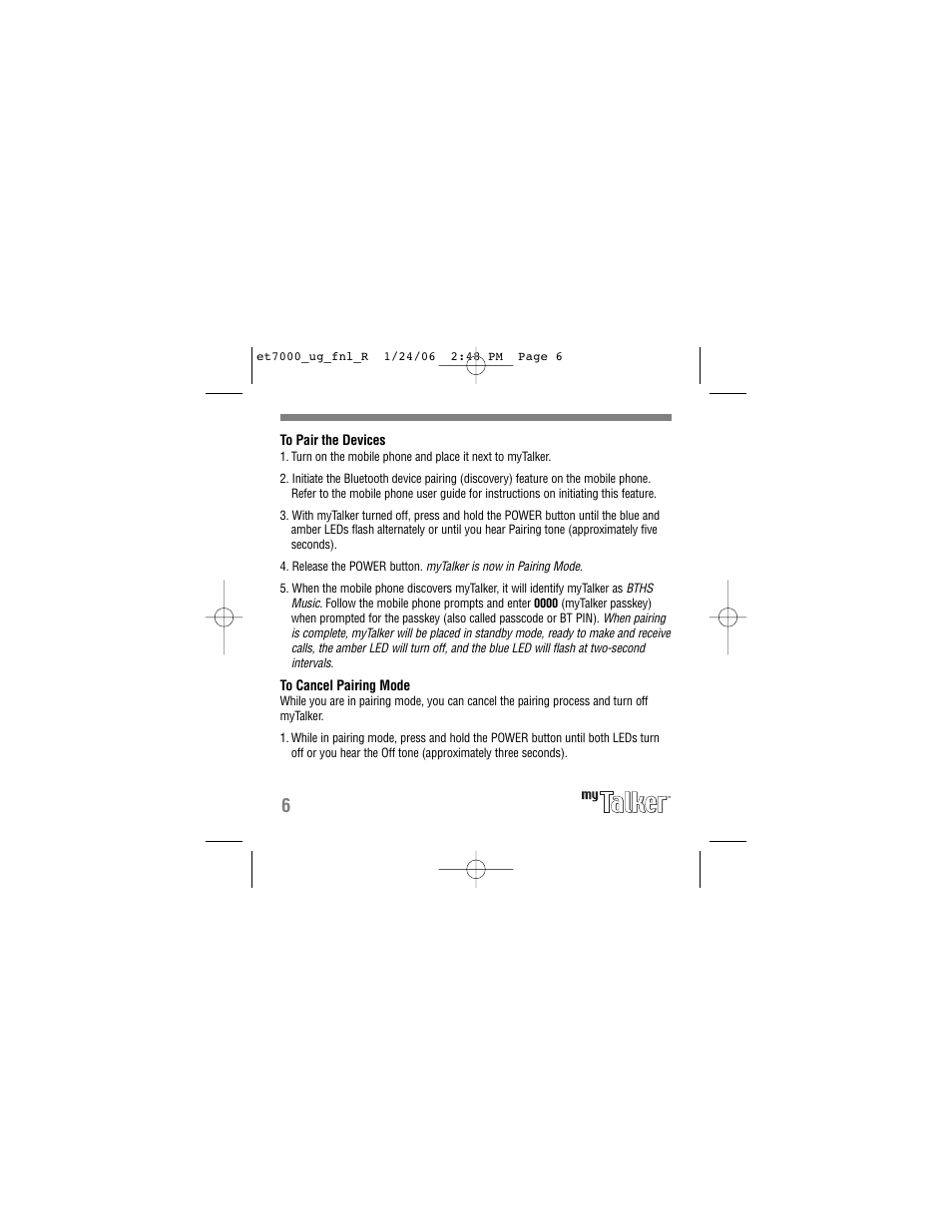 Tekkeon ET7000 User Manual | Page 8 / 24