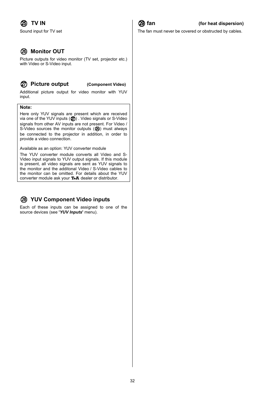 T+A Elektroakustik DD 1535 R User Manual | Page 32 / 64