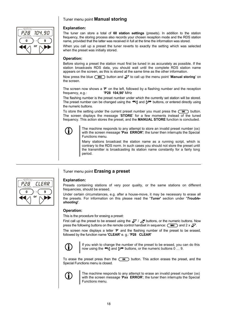 T+A Elektroakustik CD Player K1 AV User Manual | Page 18 / 59