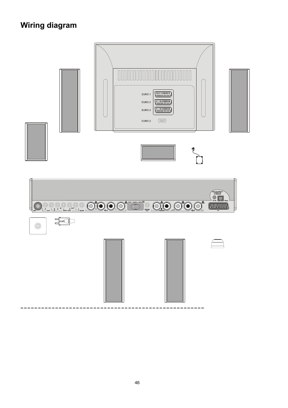 Wiring diagram | T+A Elektroakustik CD Player K1 AV User Manual | Page 46 / 59
