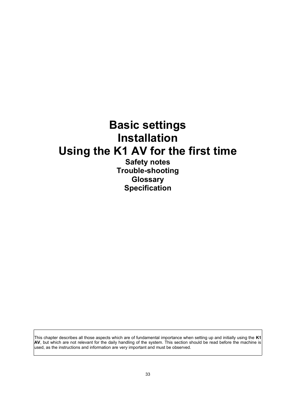 T+A Elektroakustik K1 AV User Manual | Page 33 / 58