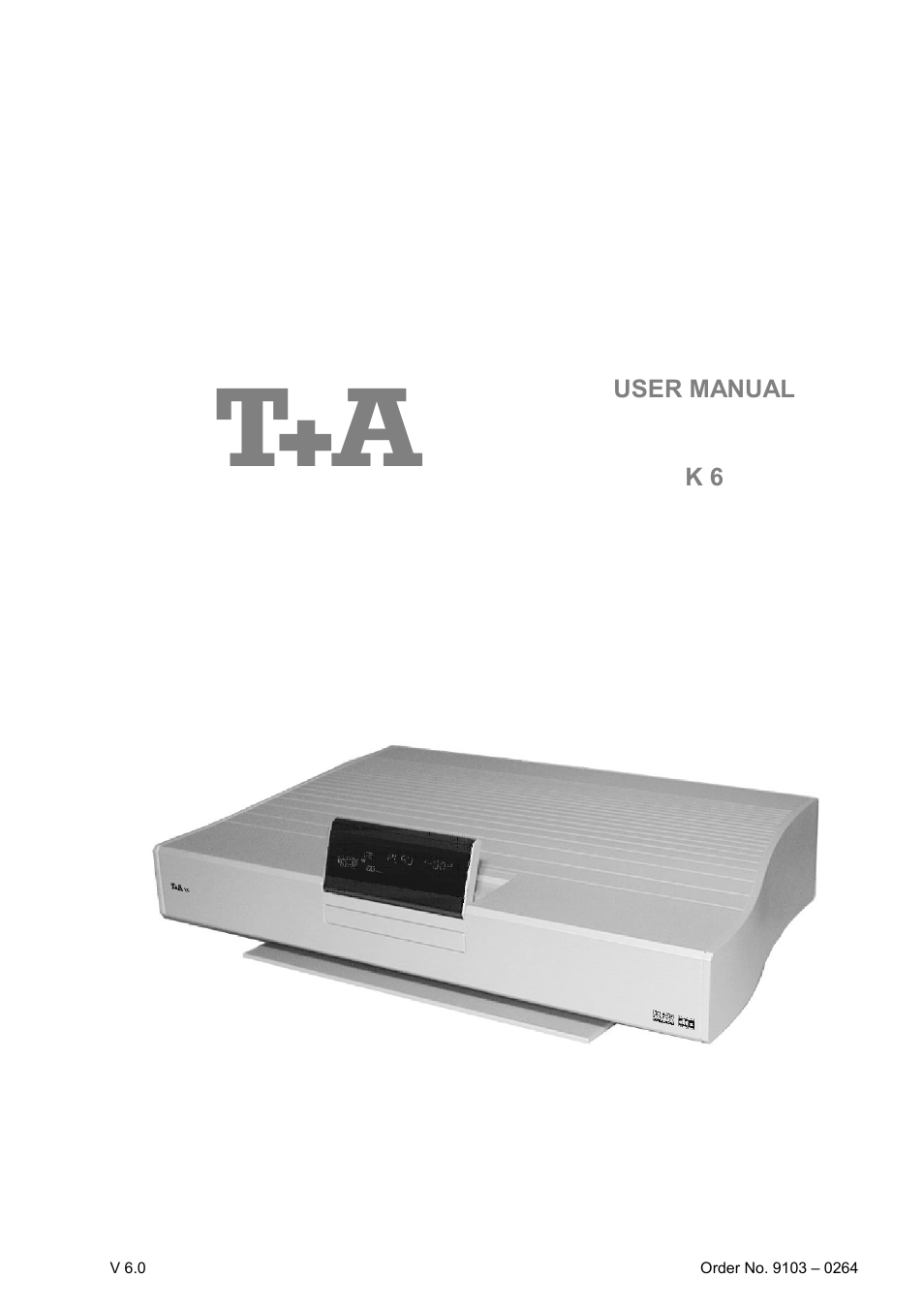 T+A Elektroakustik K 6 User Manual | 60 pages