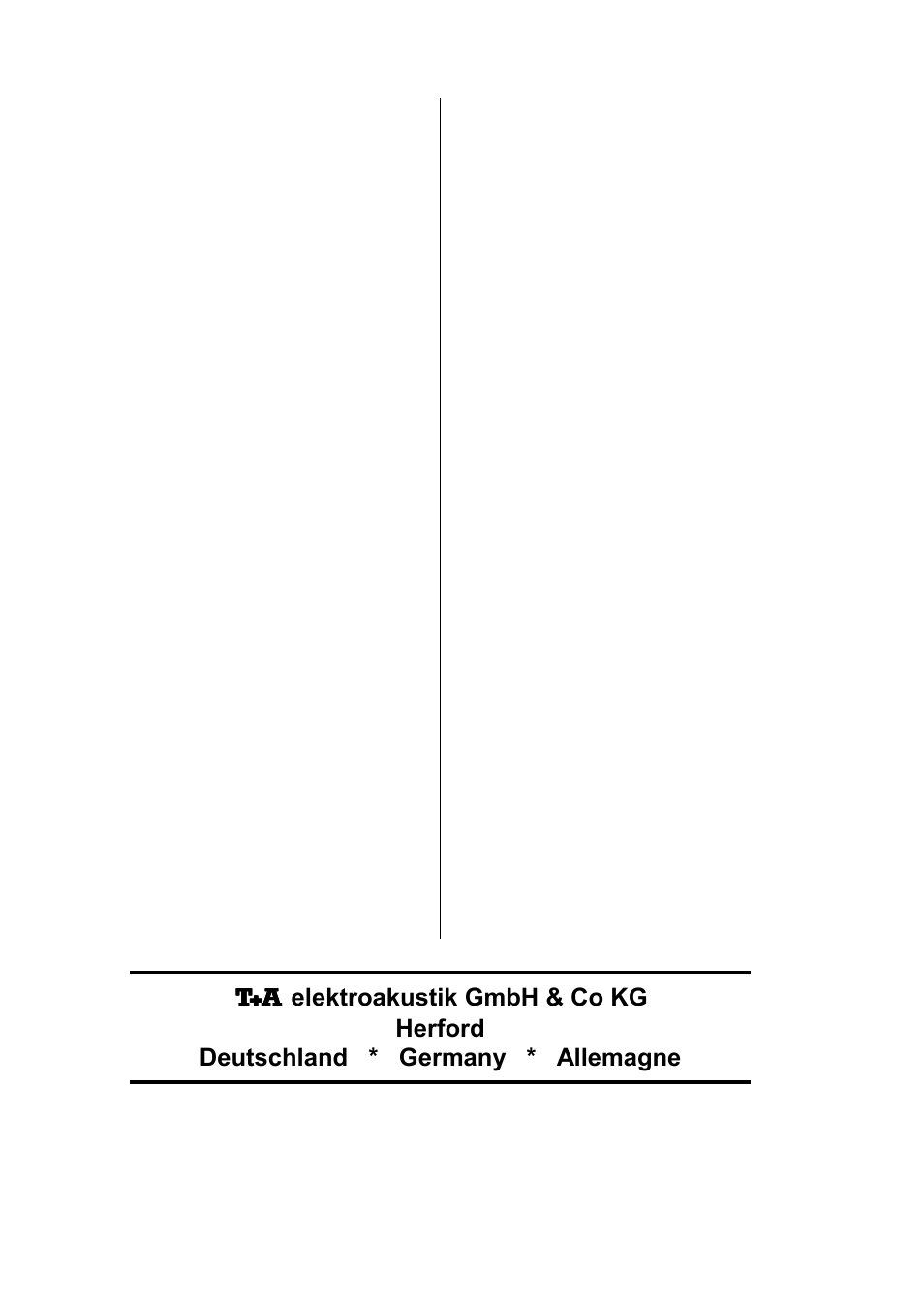 T+A Elektroakustik K 6 User Manual | Page 60 / 60