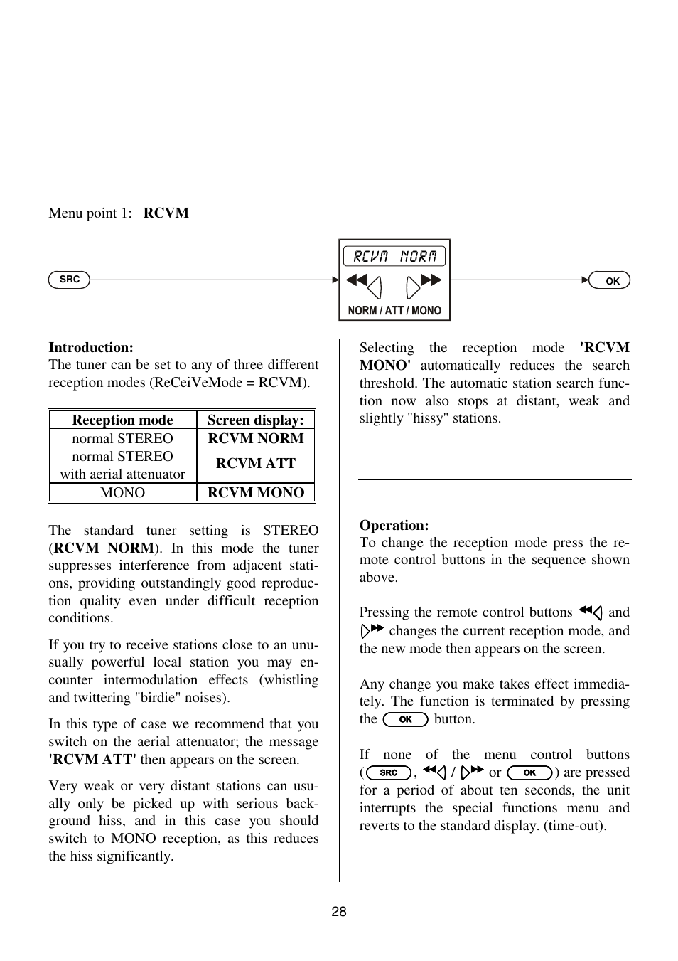 Rc vm n or m | T+A Elektroakustik K1 CD-RECEIVER User Manual | Page 28 / 60