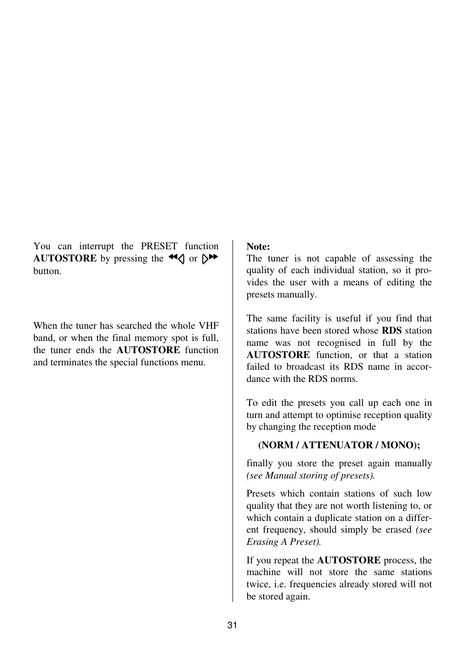 T+A Elektroakustik K1 CD-RECEIVER User Manual | Page 31 / 60