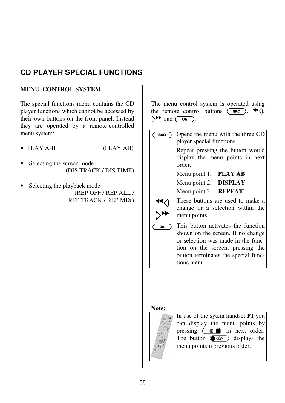 T+A Elektroakustik K1 CD-RECEIVER User Manual | Page 38 / 60