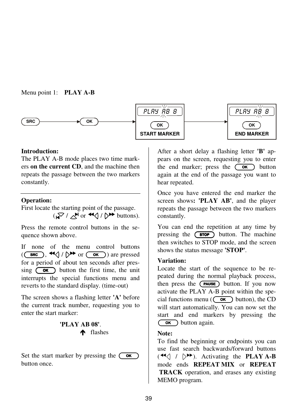 T+A Elektroakustik K1 CD-RECEIVER User Manual | Page 39 / 60