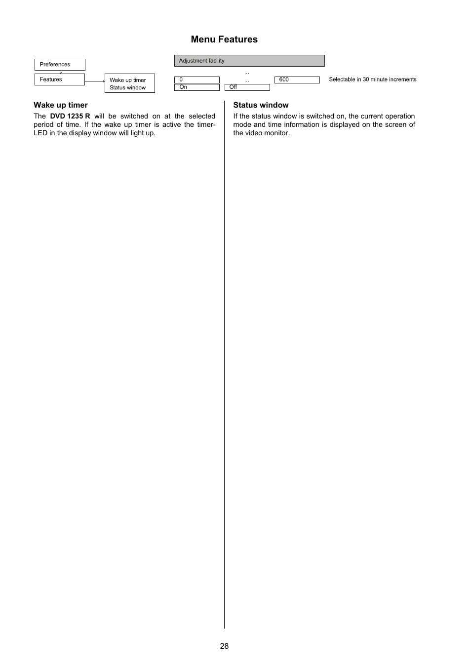 Menu features | T+A Elektroakustik 1235 R User Manual | Page 28 / 54