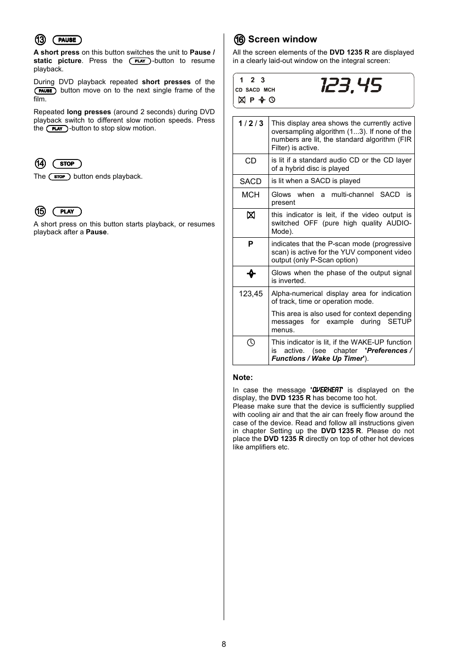 T+A Elektroakustik 1235 R User Manual | Page 8 / 54