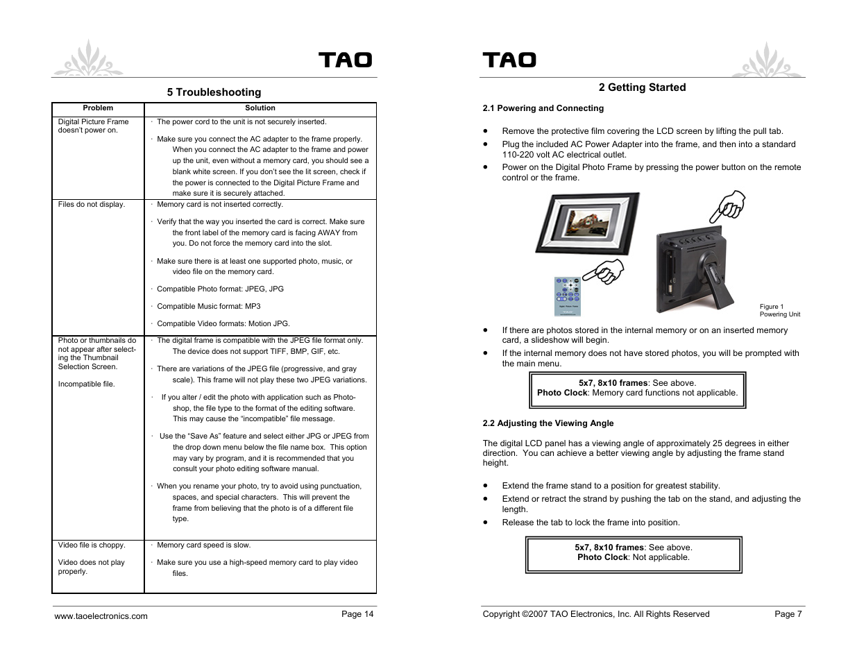 TAO 90010 User Manual | Page 7 / 10