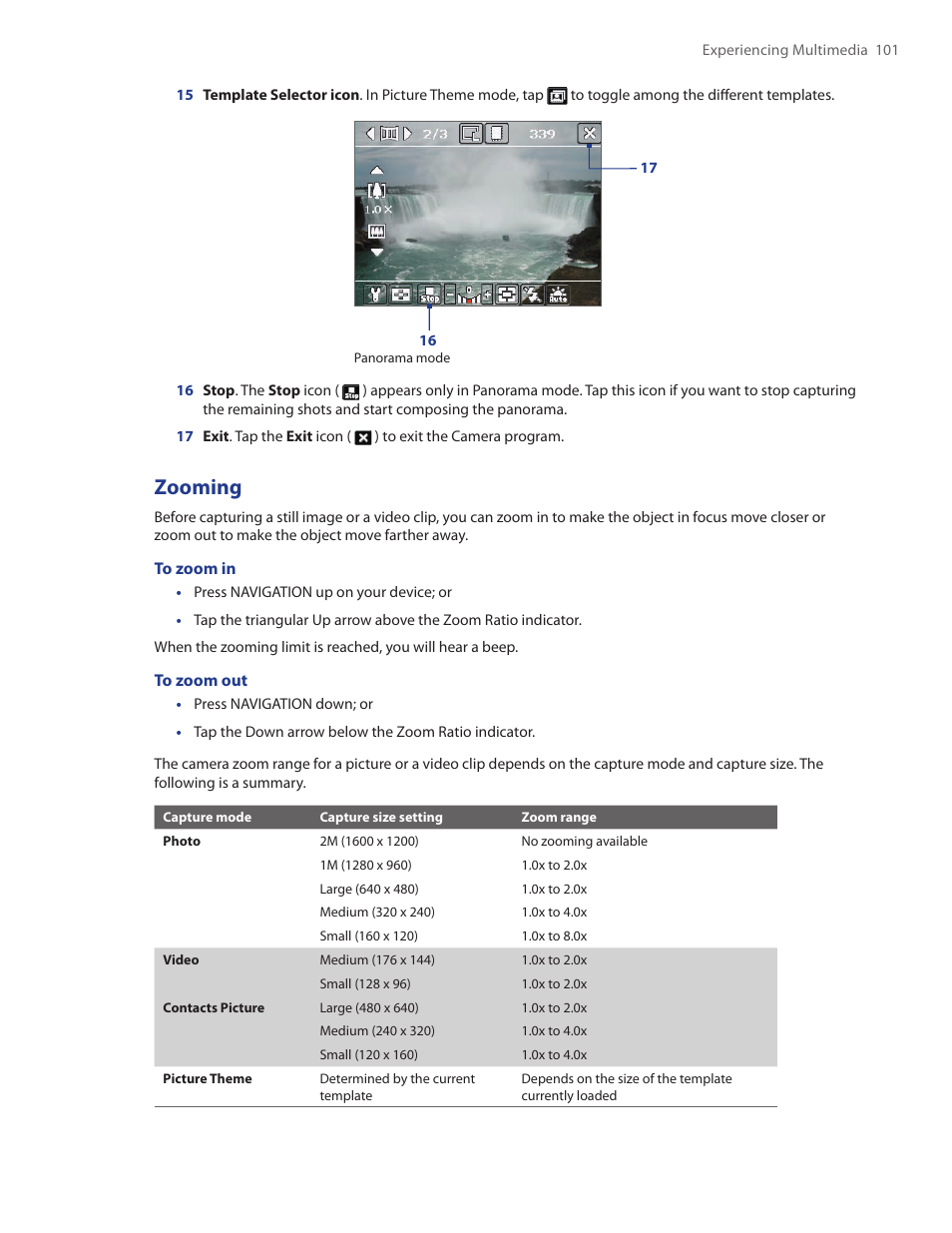 Zooming | TAO PDA Phone User Manual | Page 101 / 140