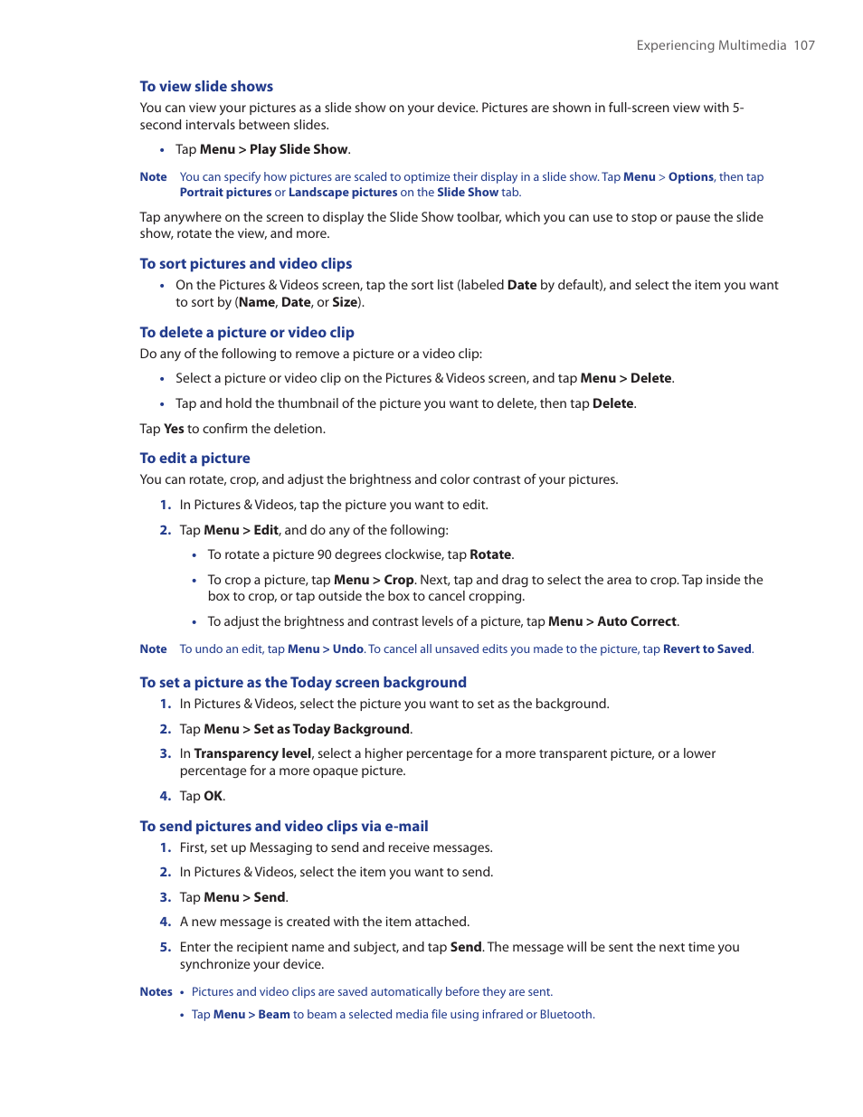 TAO PDA Phone User Manual | Page 107 / 140