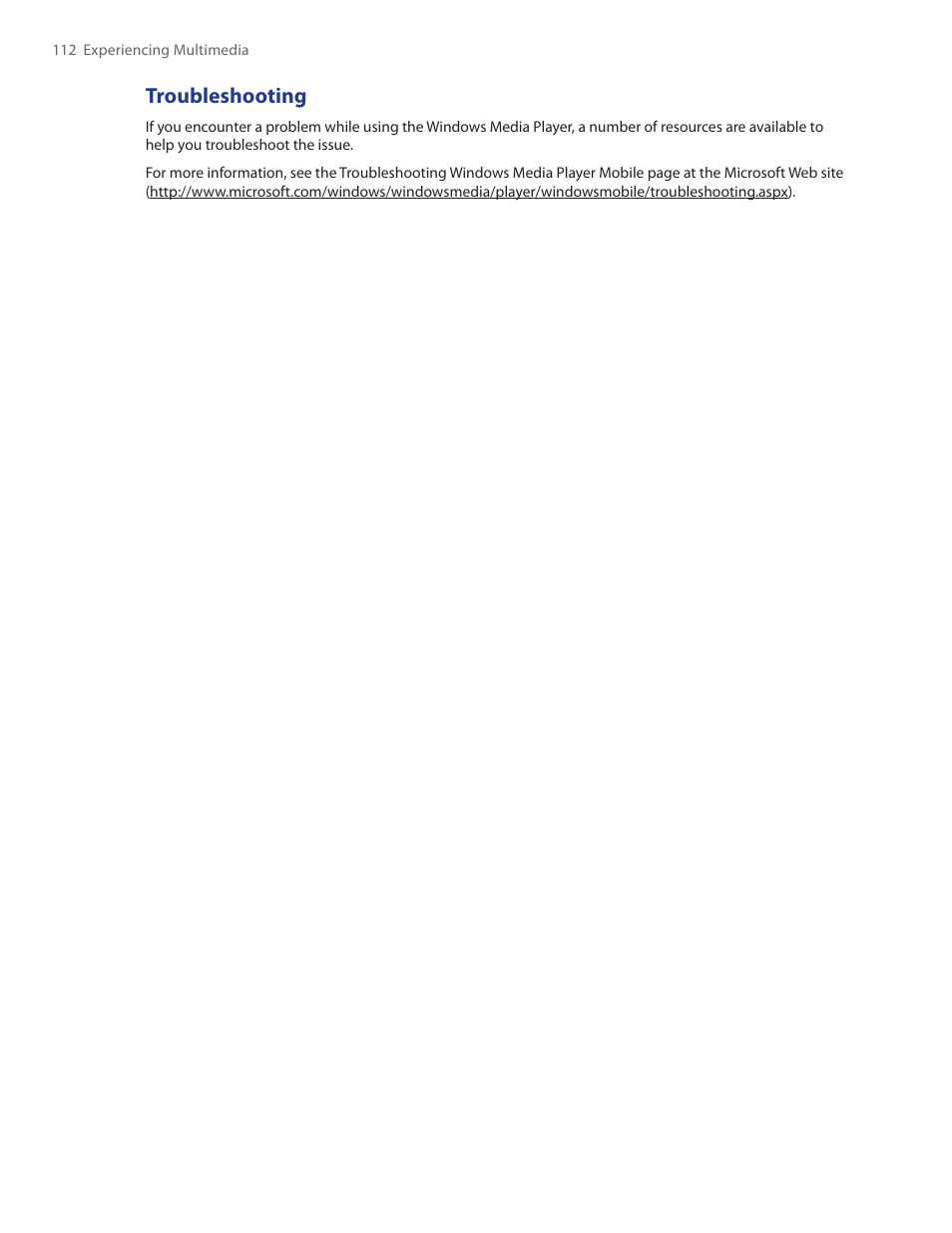 Troubleshooting | TAO PDA Phone User Manual | Page 112 / 140