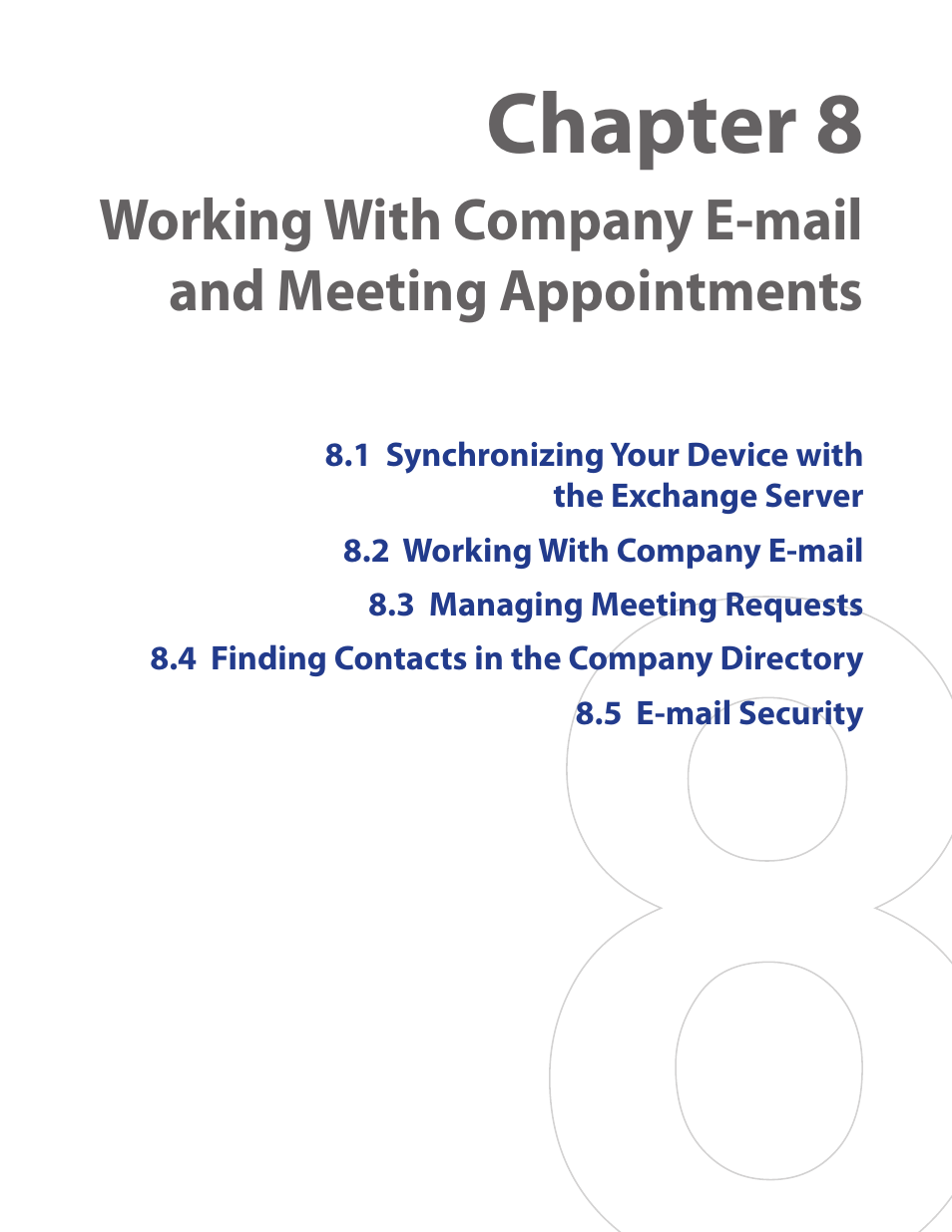 Chapter 8 | TAO PDA Phone User Manual | Page 67 / 140