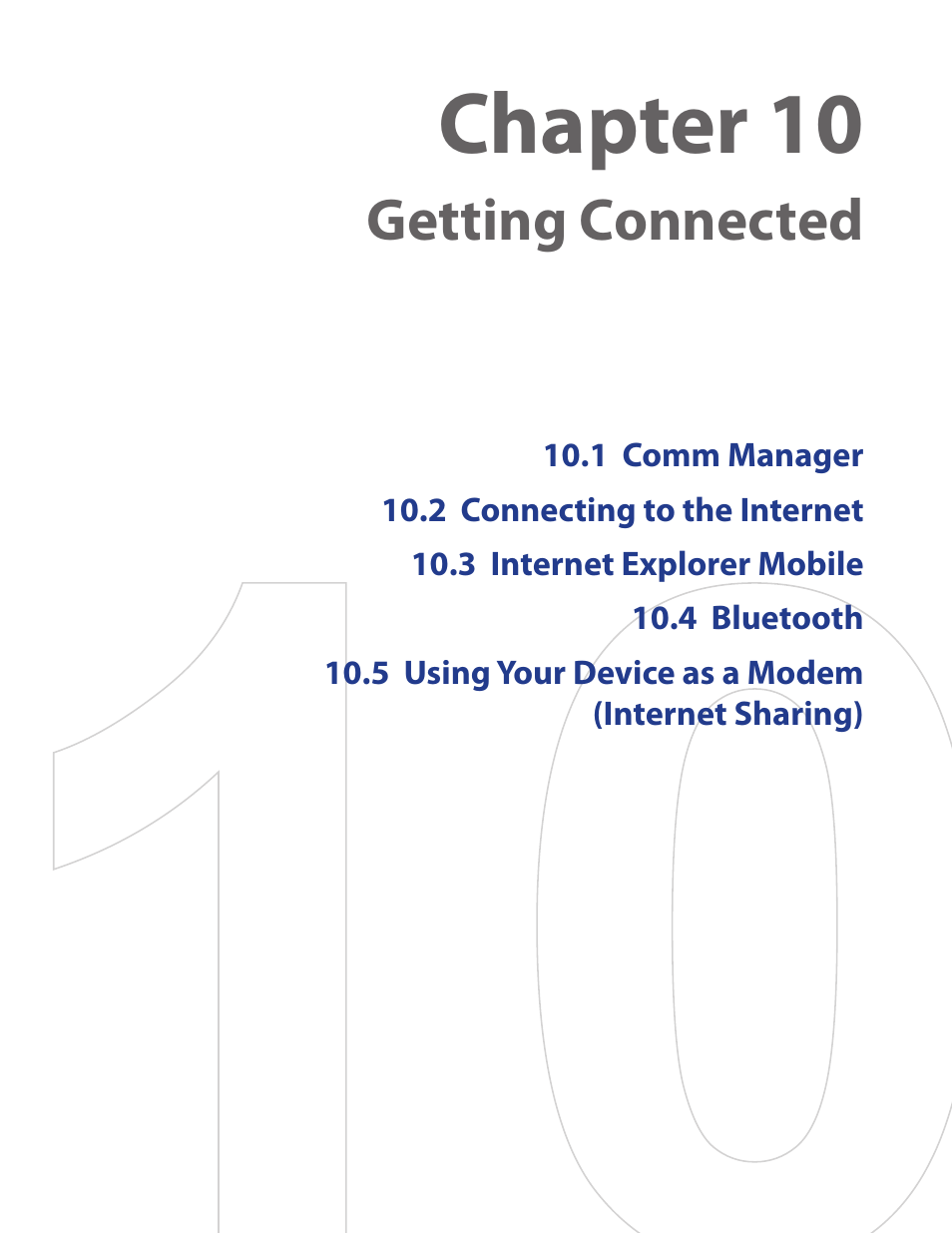 Chapter 10, Getting connected | TAO PDA Phone User Manual | Page 85 / 140