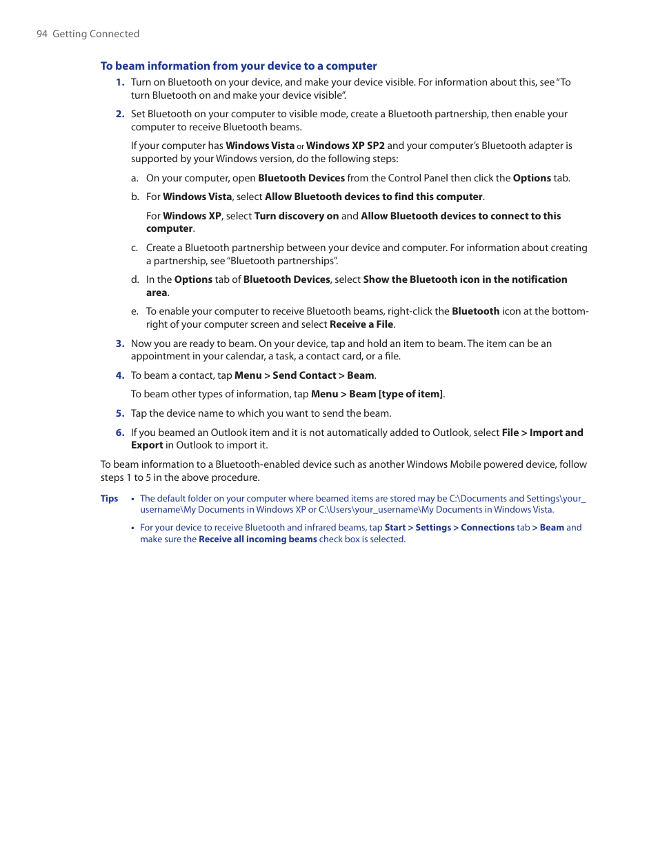 TAO PDA Phone User Manual | Page 94 / 140