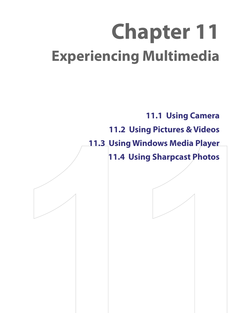 Chapter 11 experiencing multimedia, Chapter 11, Experiencing multimedia | TAO PDA User Manual | Page 103 / 148