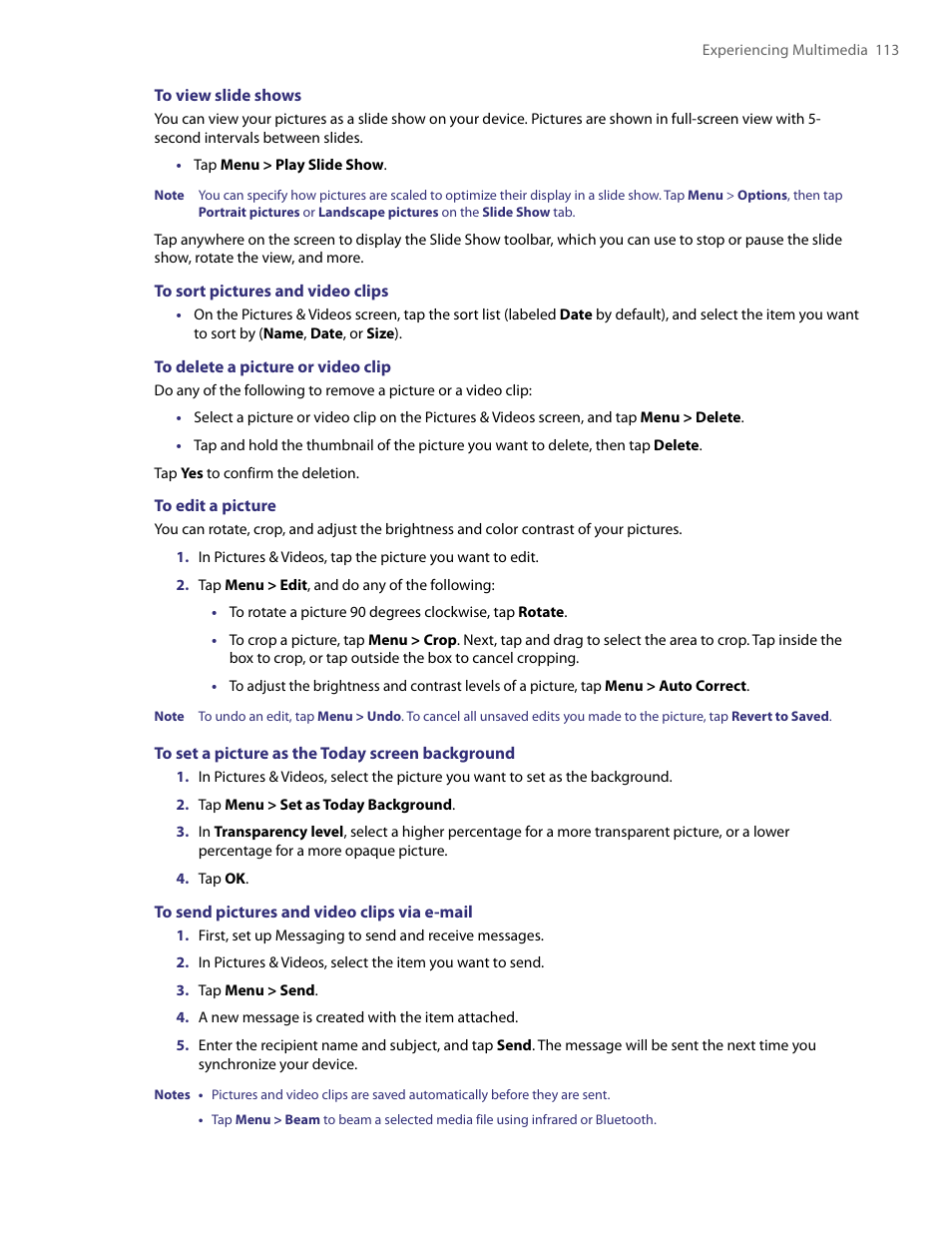 TAO PDA User Manual | Page 113 / 148
