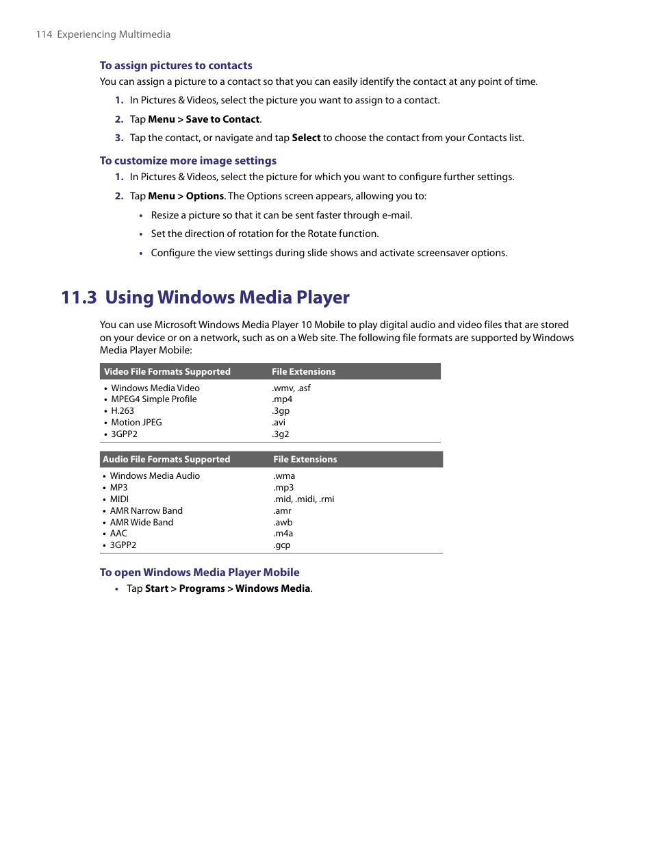 3 using windows media player | TAO PDA User Manual | Page 114 / 148
