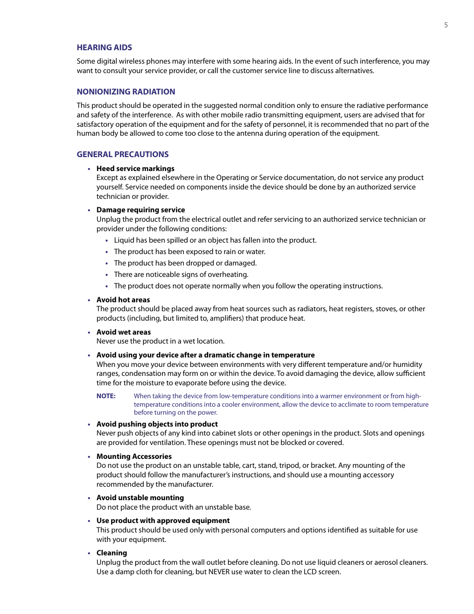 TAO PDA User Manual | Page 5 / 148