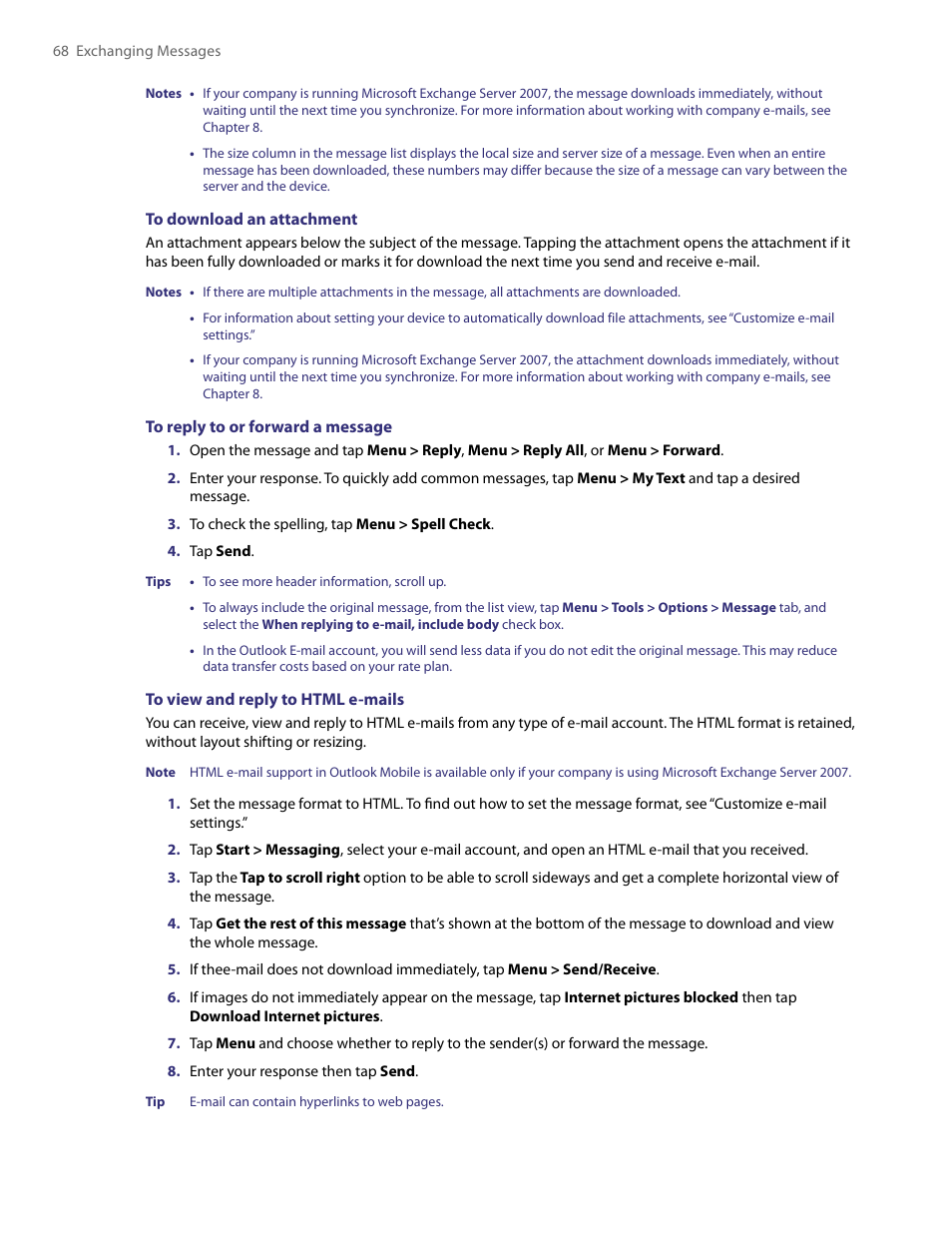 TAO PDA User Manual | Page 68 / 148