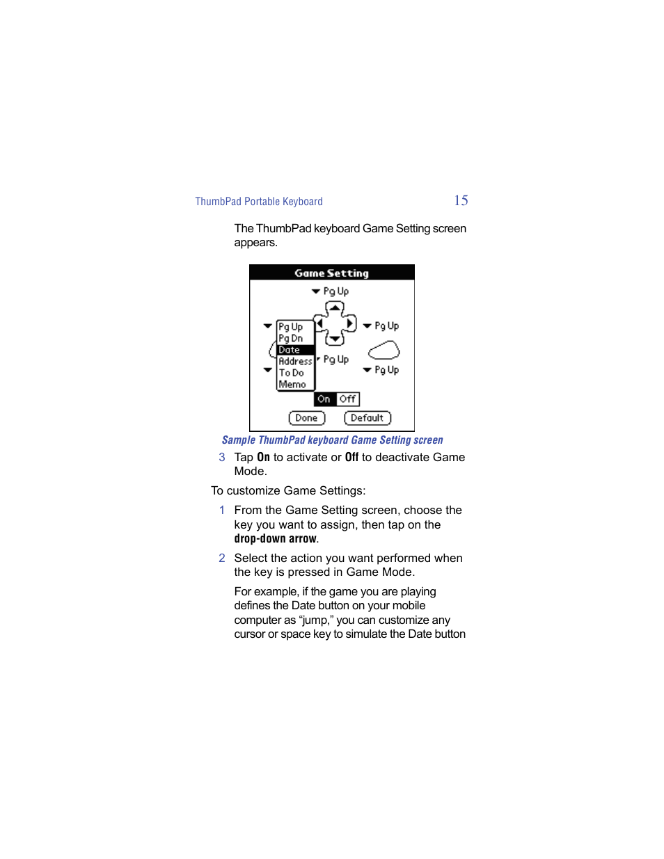 Targus ThumbPad Palm m125 User Manual | Page 15 / 21