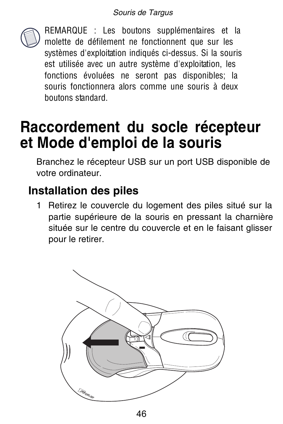 Targus Rechargeable 5-Button Wireless Mouse User Manual | Page 46 / 99