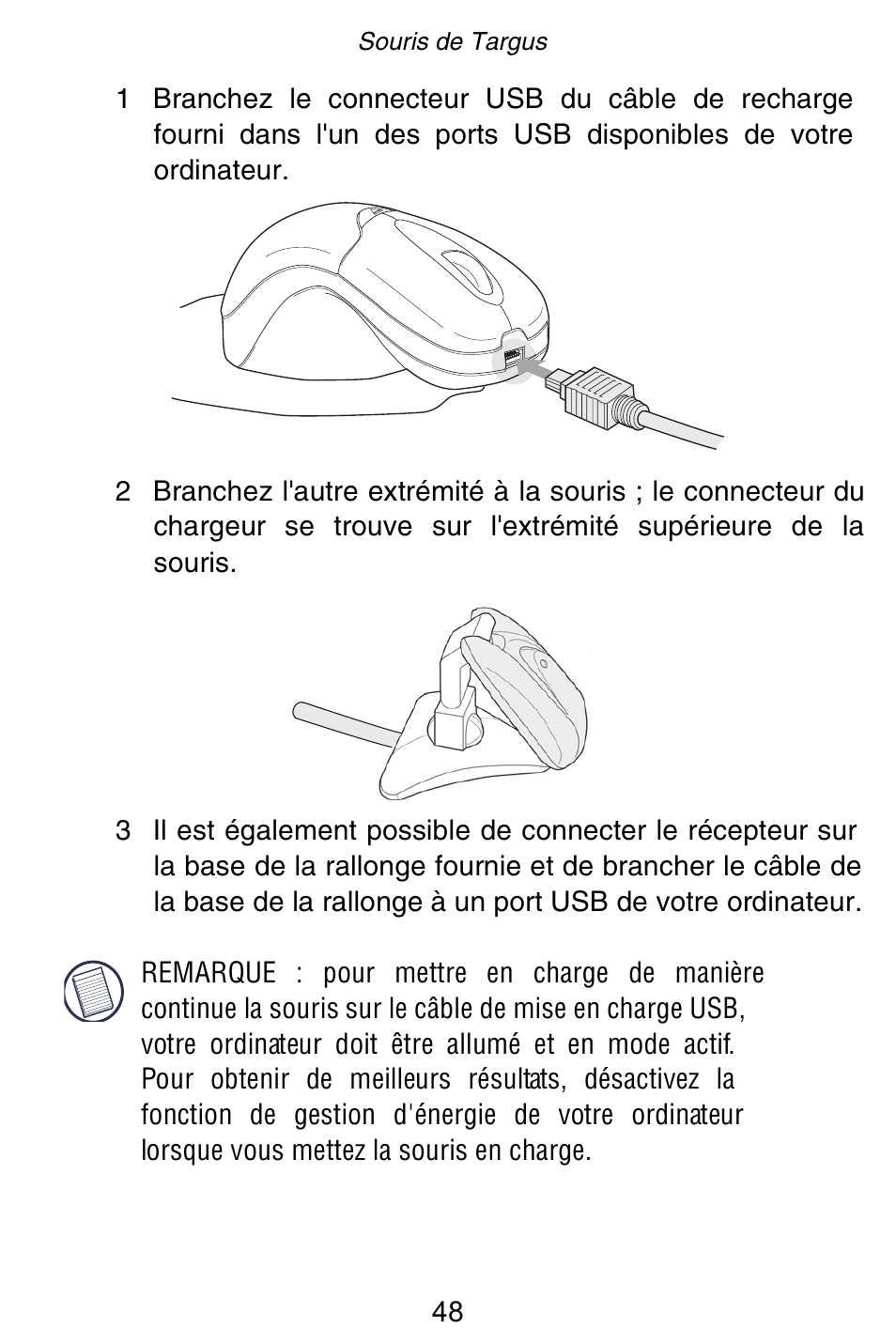 Targus Rechargeable 5-Button Wireless Mouse User Manual | Page 48 / 99
