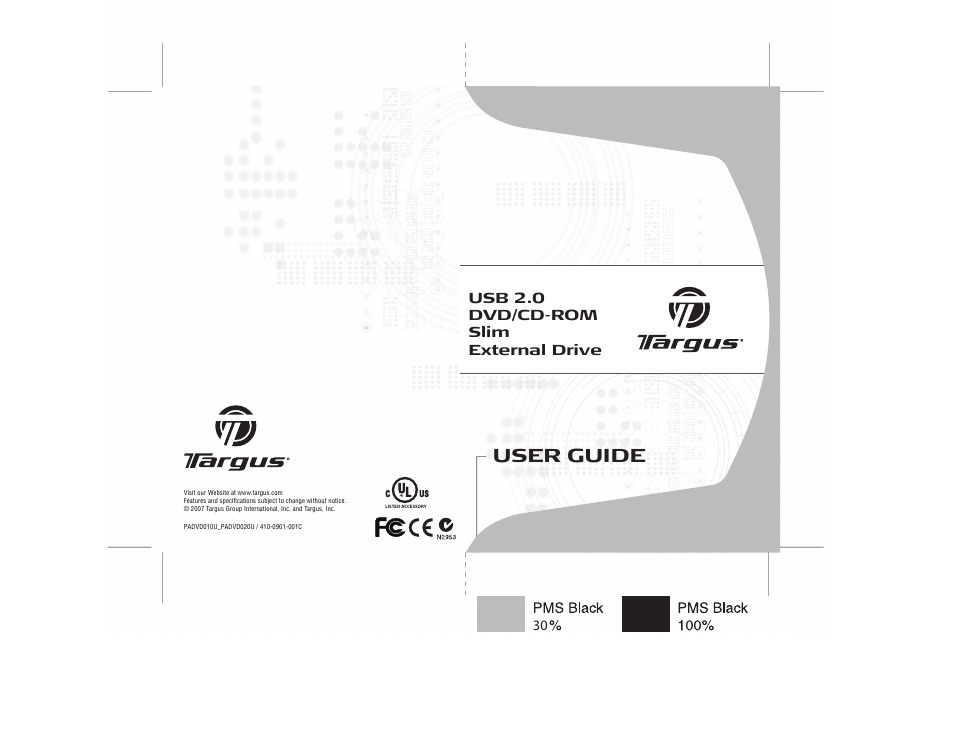 Targus PA410 User Manual | 12 pages