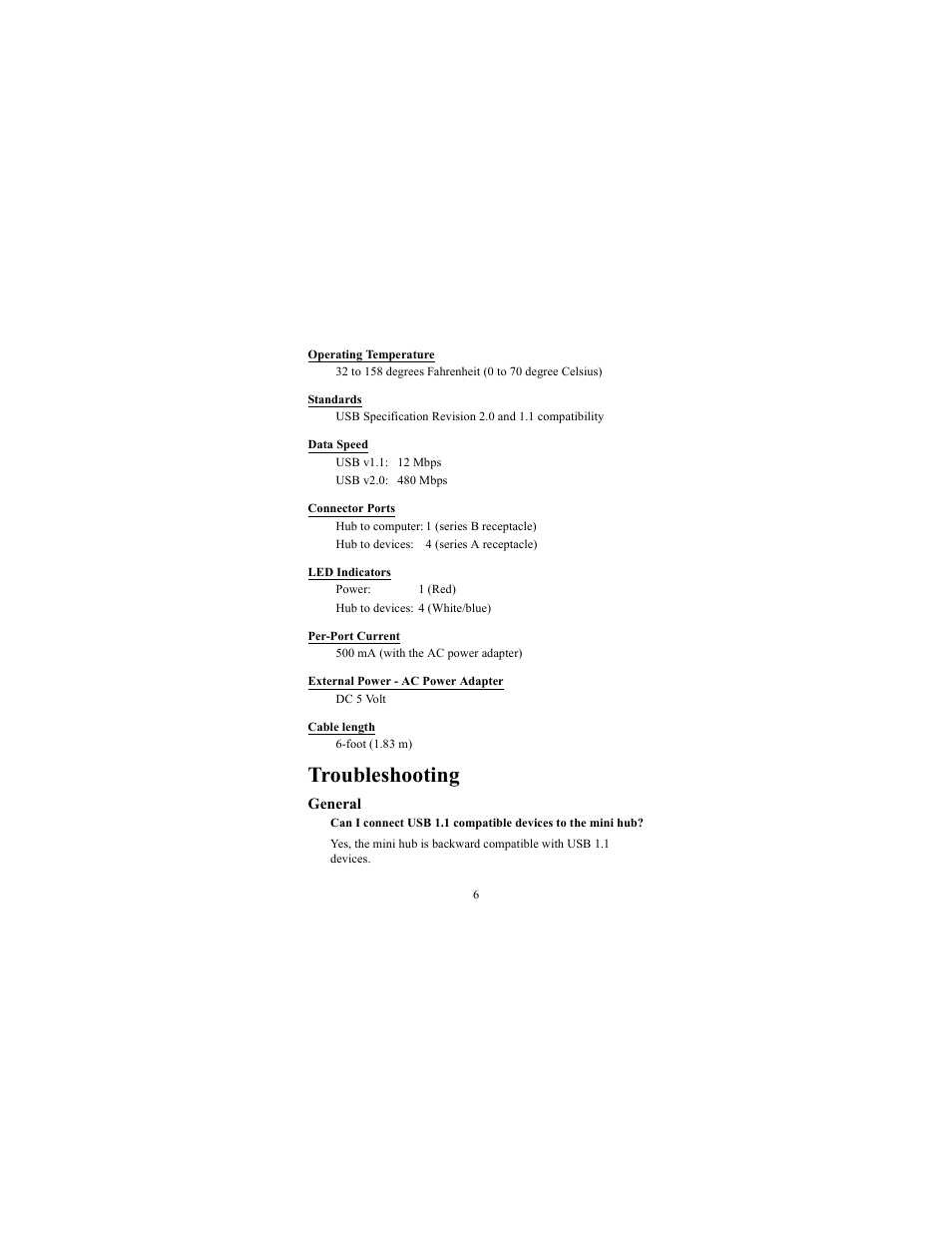 Troubleshooting | Targus USB-2.0 Mobile User Manual | Page 6 / 11