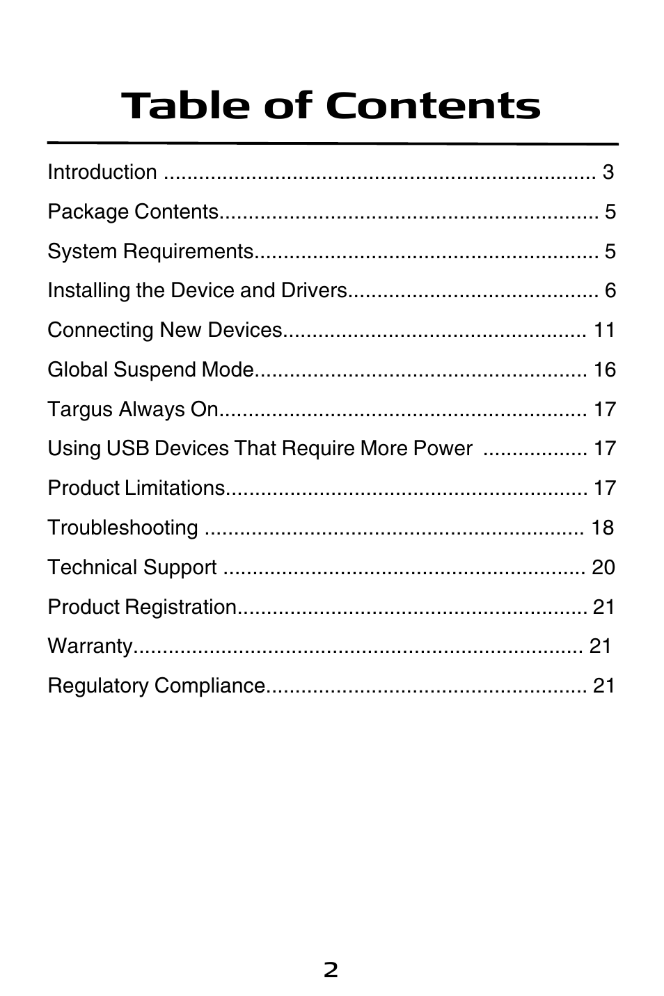 Targus ACP45 User Manual | Page 2 / 24