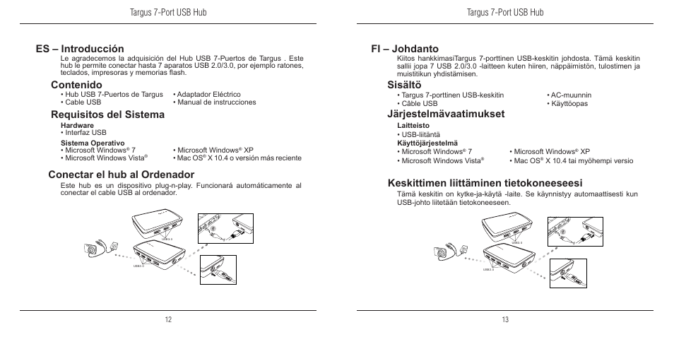 Targus 410-2366-203A/ACH120EU User Manual | Page 7 / 16