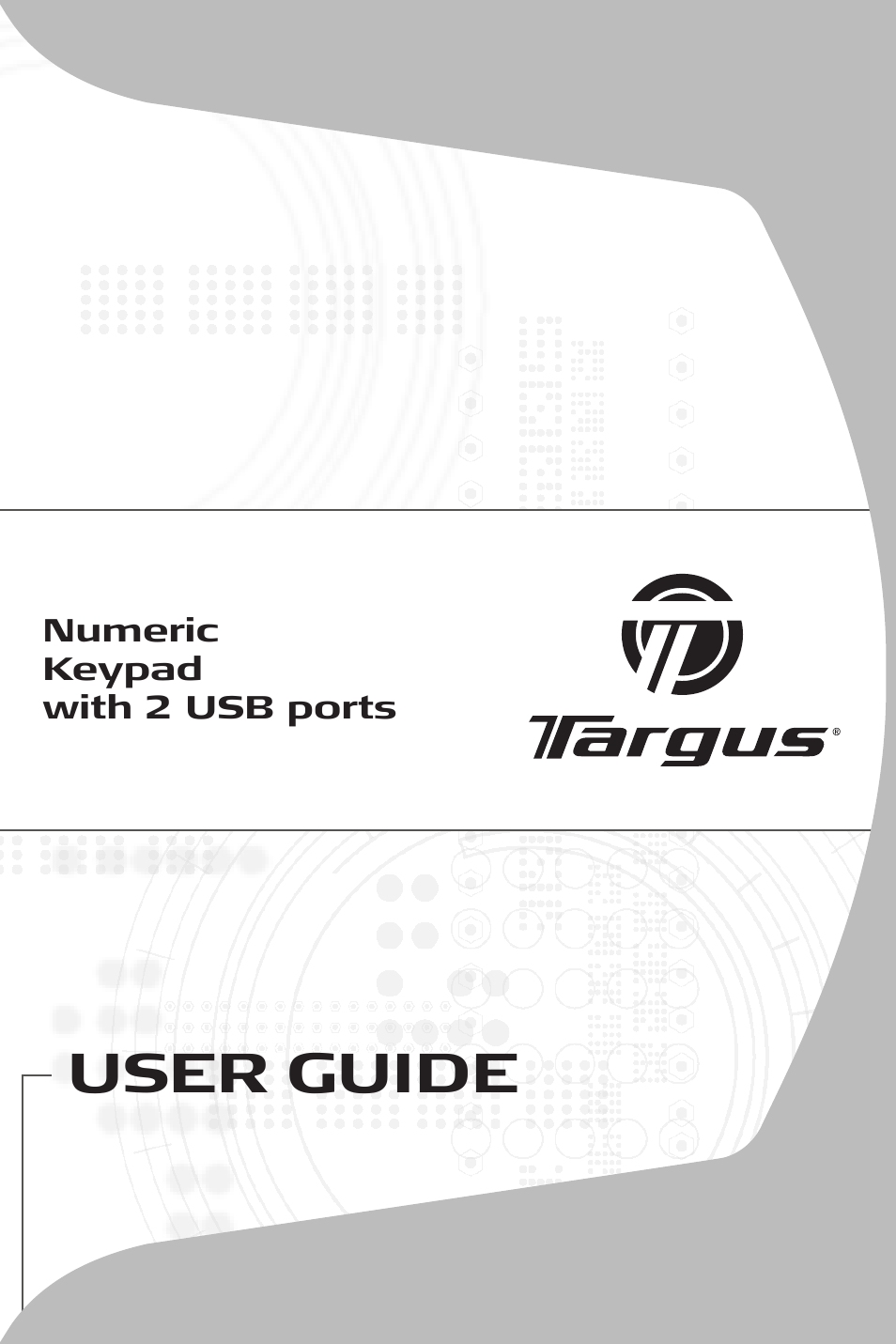 Targus Numeric Keypad with 2 USB ports User Manual | 7 pages