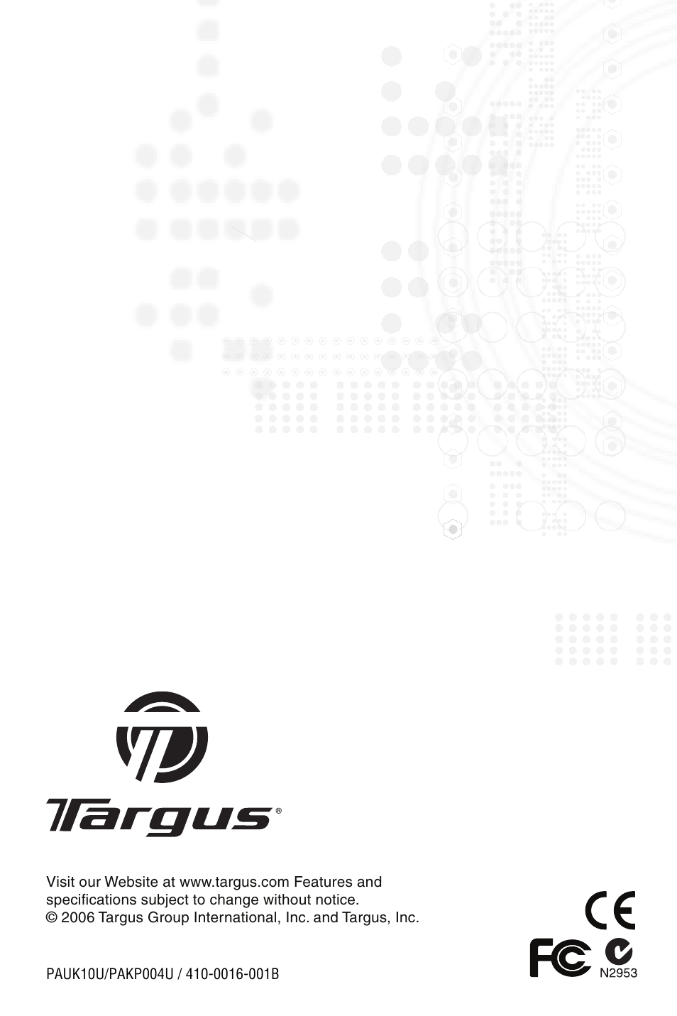 Targus Numeric Keypad with 2 USB ports User Manual | Page 7 / 7