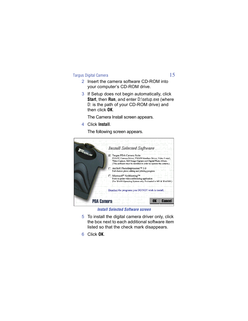 Targus Handspring Digital Camera User Manual | Page 15 / 33