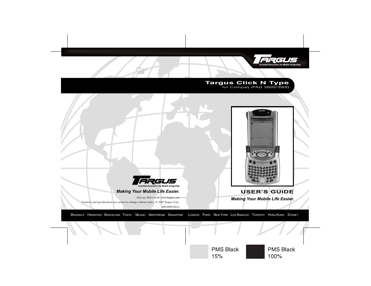 Targus iPAQ 3800 User Manual | 19 pages