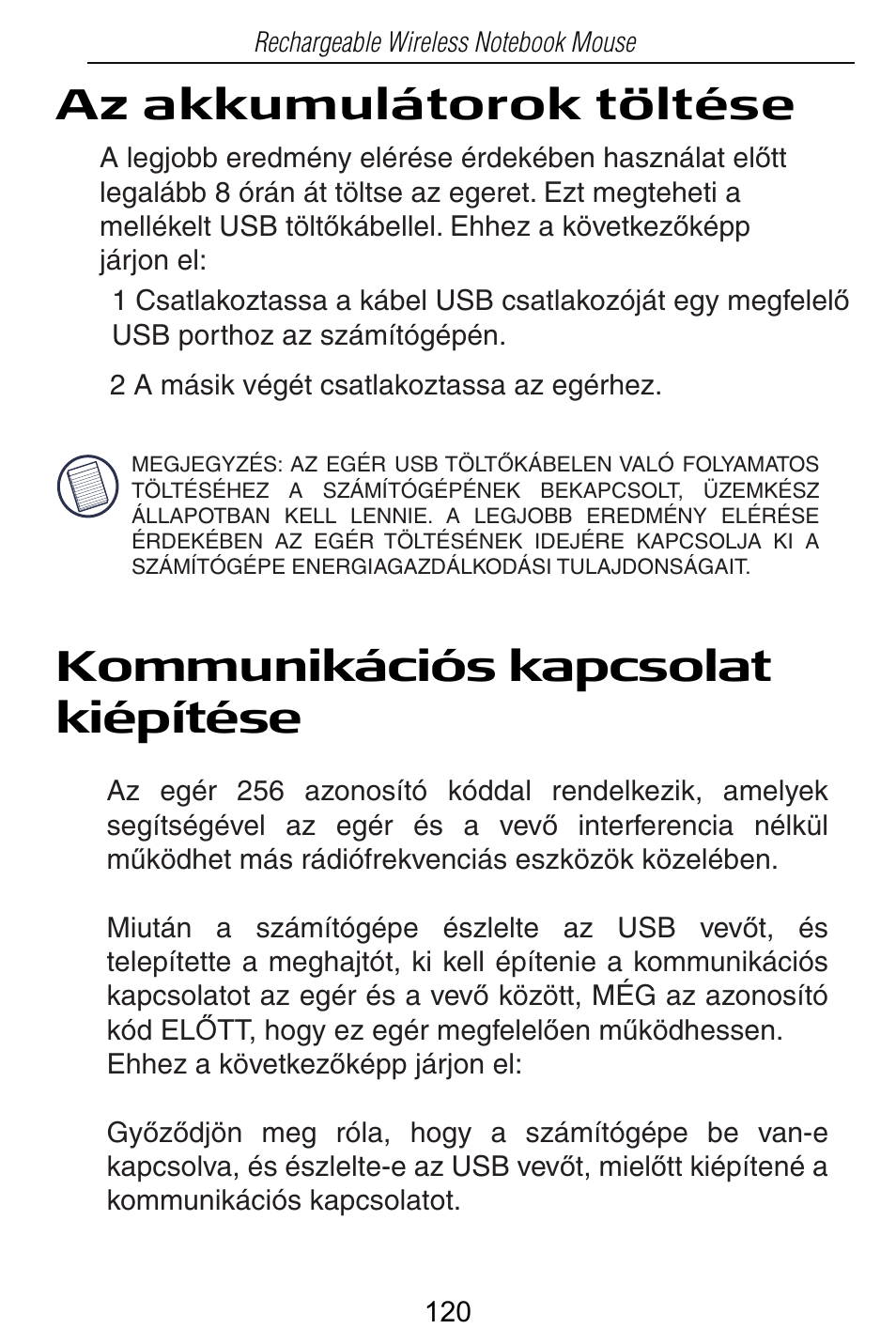Targus Rechargeable Wireless Notebook Mouse User Manual | Page 120 / 259