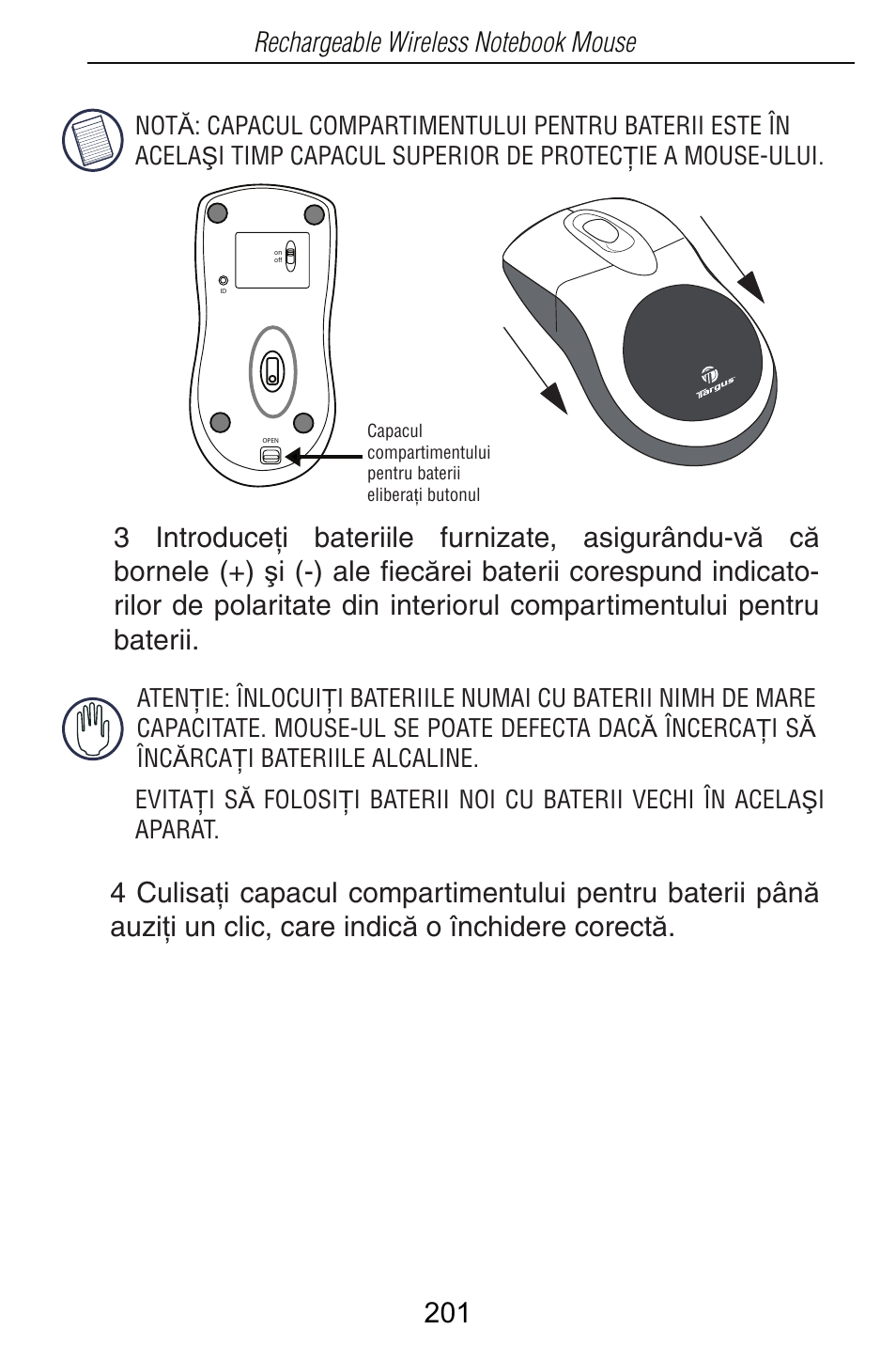 Targus Rechargeable Wireless Notebook Mouse User Manual | Page 201 / 259