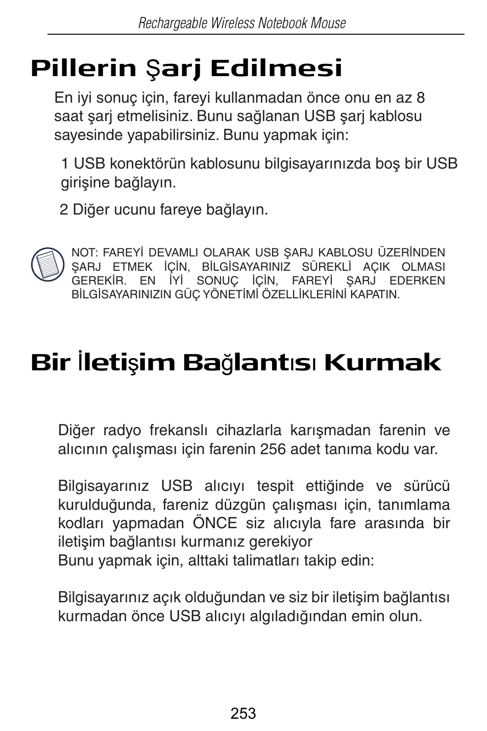Targus Rechargeable Wireless Notebook Mouse User Manual | Page 253 / 259
