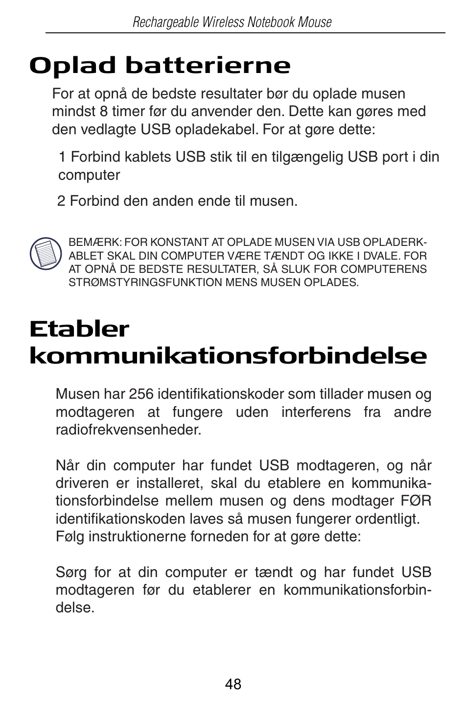 Targus Rechargeable Wireless Notebook Mouse User Manual | Page 48 / 259