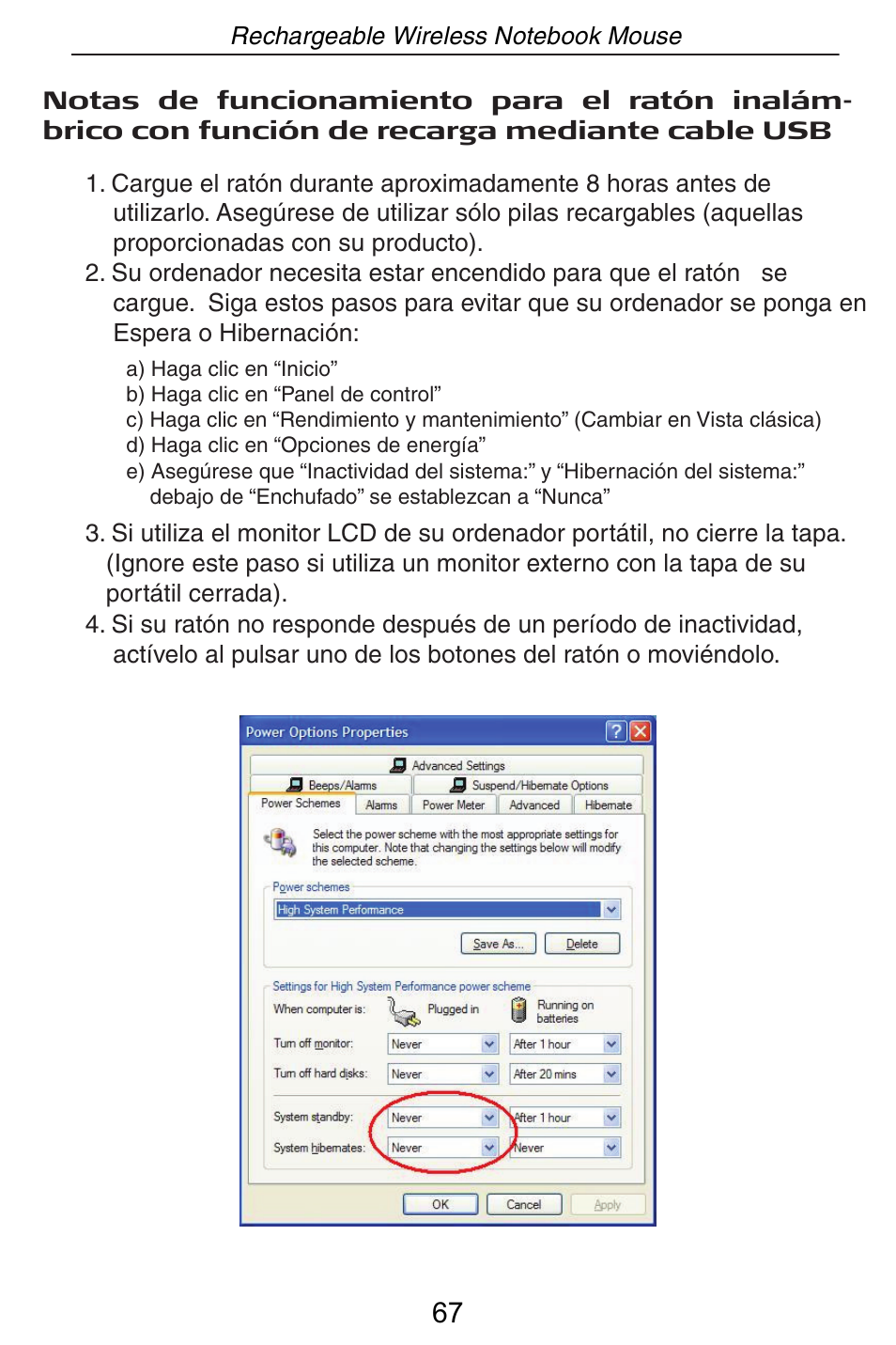 Targus Rechargeable Wireless Notebook Mouse User Manual | Page 67 / 259