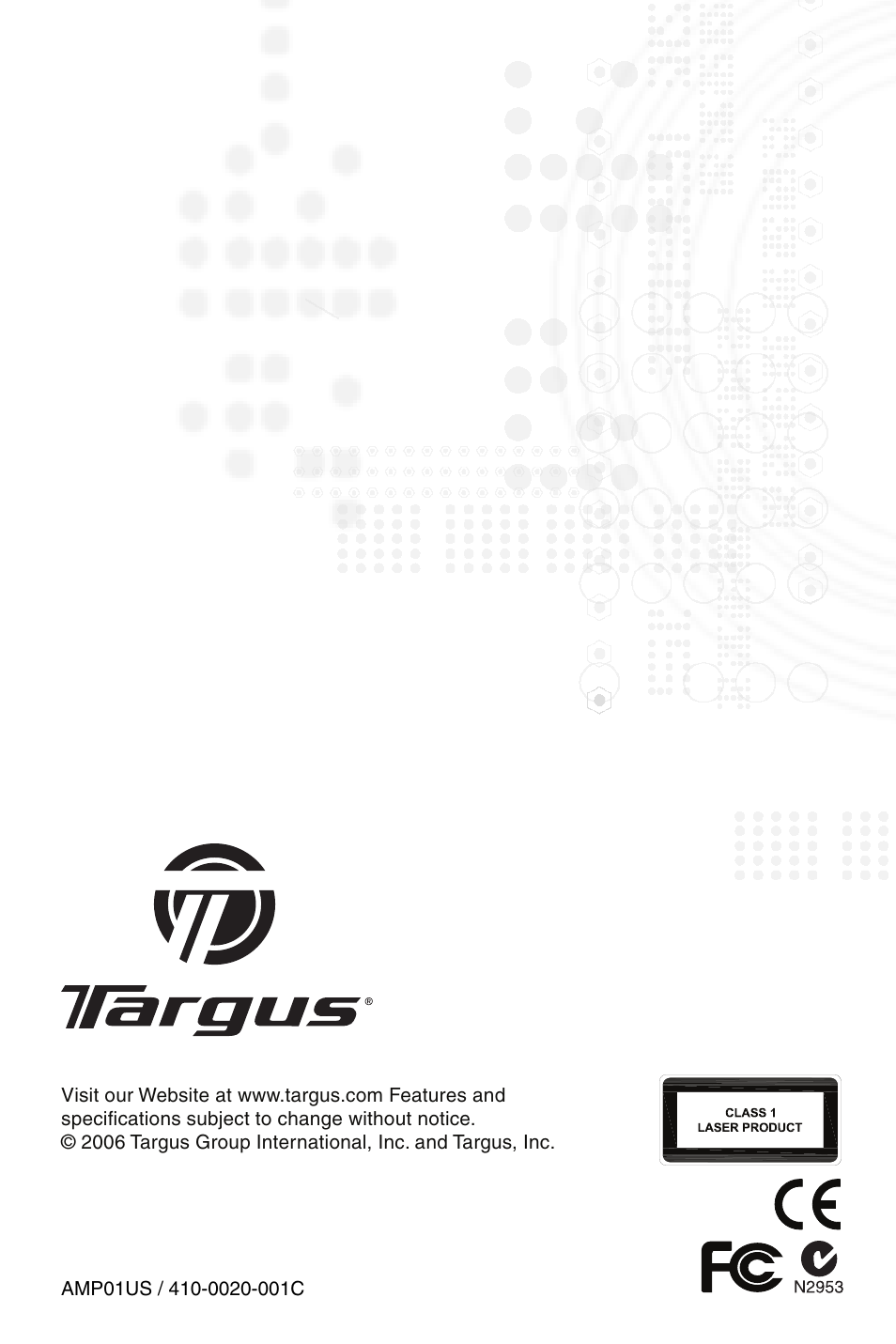 Targus Wireless Multimedia Presenter with Trackball User Manual | Page 16 / 16