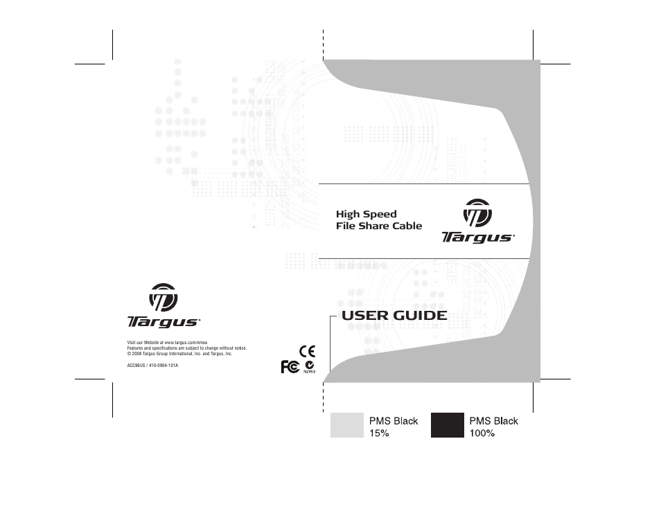 Targus ACC96US User Manual | 8 pages