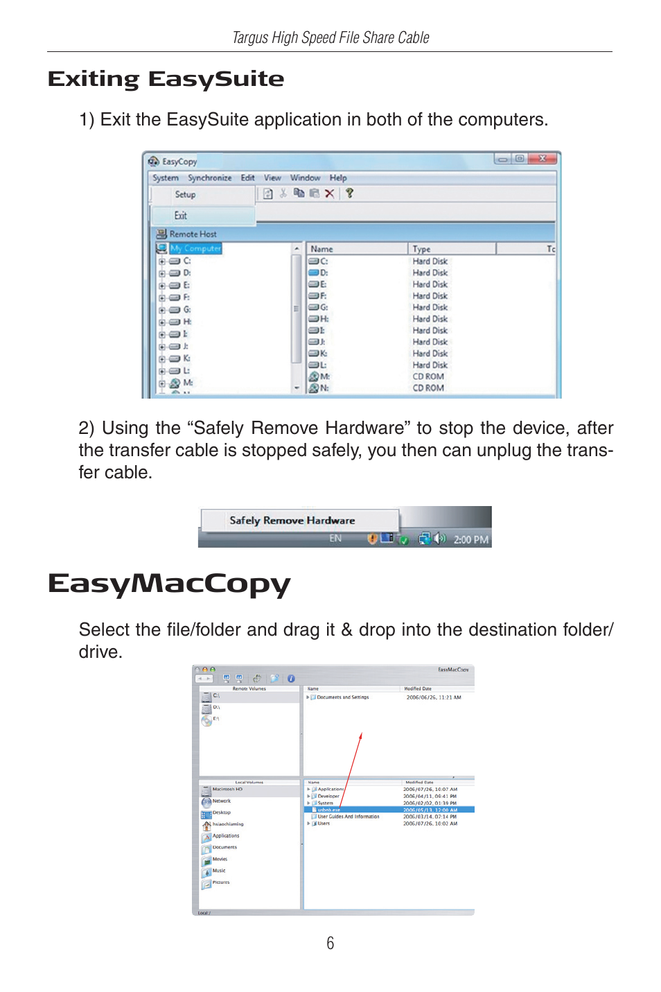 Easymaccopy | Targus ACC96US User Manual | Page 6 / 8