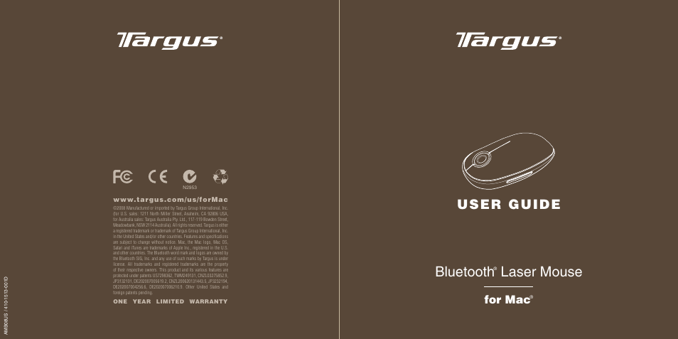 Targus AMB08US User Manual | 9 pages