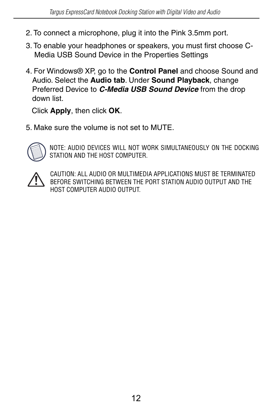 Targus ACP60 User Manual | Page 13 / 23